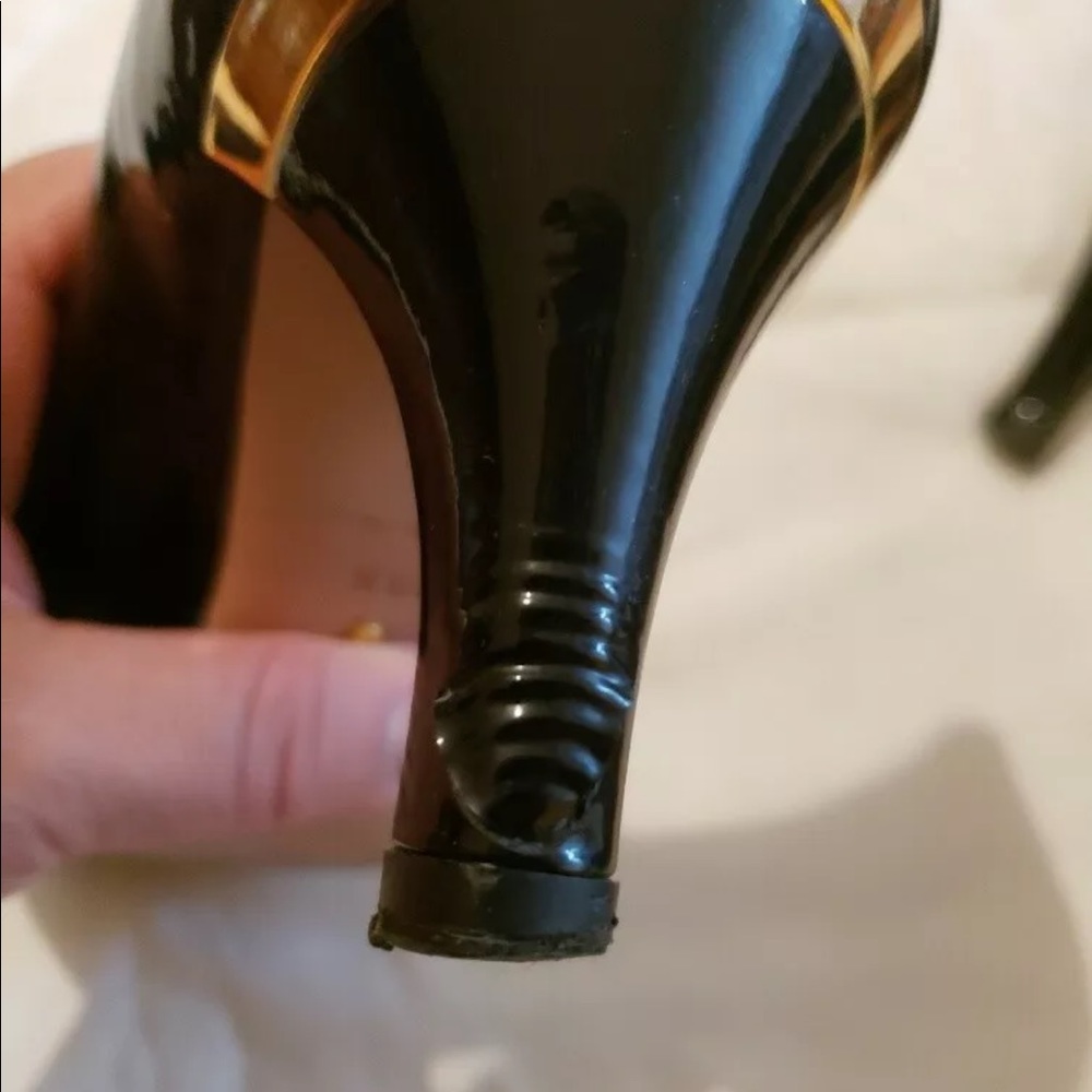Prada - Heels Black Patent Leather Size 8.5 - Picture 2 of 5